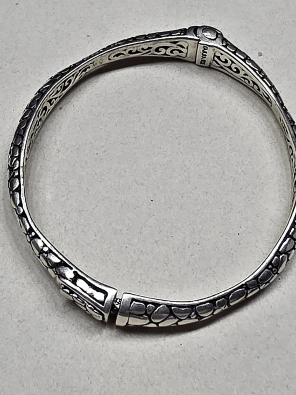 Sterling Silver Hinged Bracelet